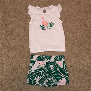Janie and Jack Tropical Shorts and Top Set